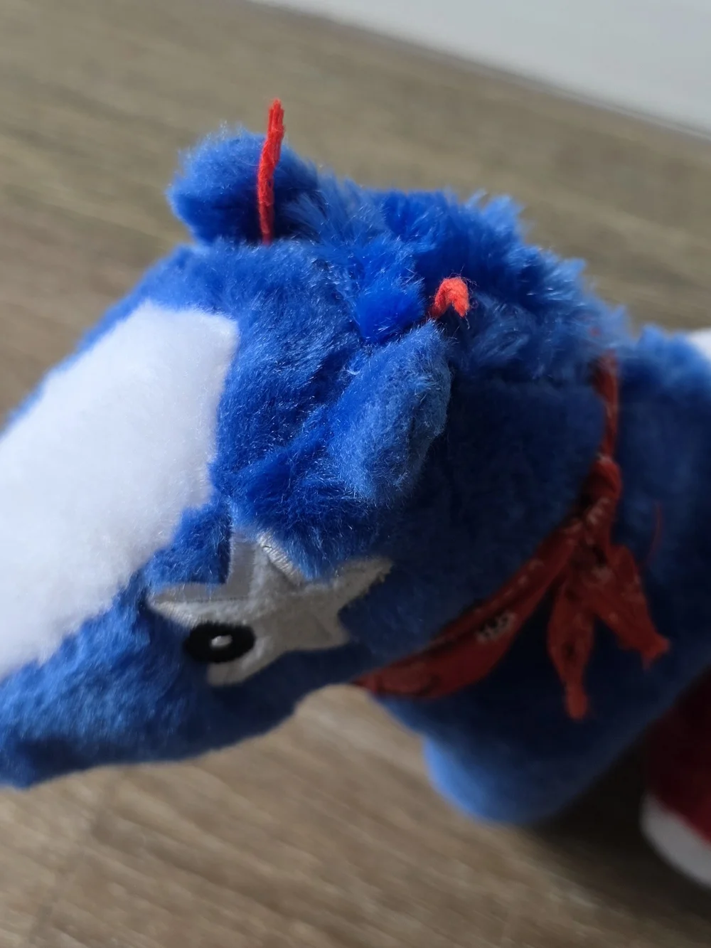 Patriotic Plush Pony Stuffed Animal - Blue, Red & White